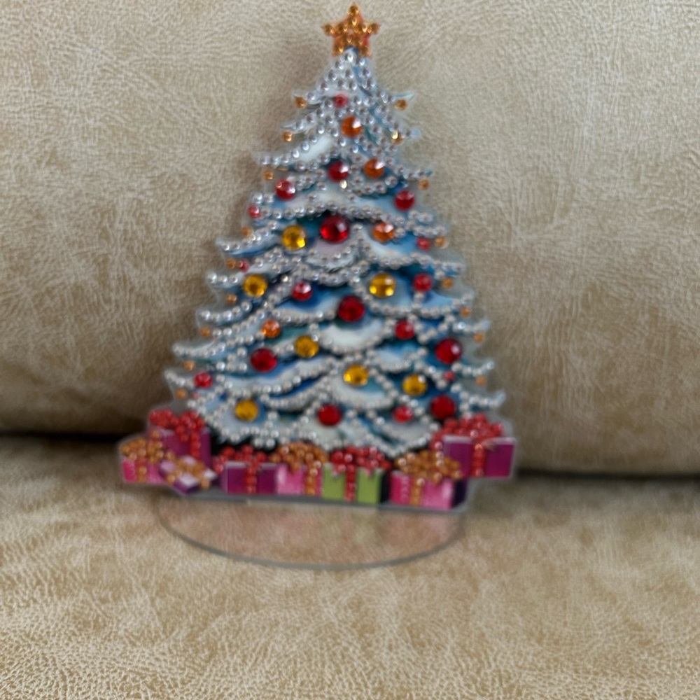 Festive Holiday Tree with Multicolor Ornaments